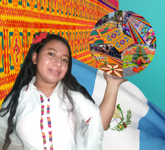Colorful Holy Week Rugs in Guatemala
